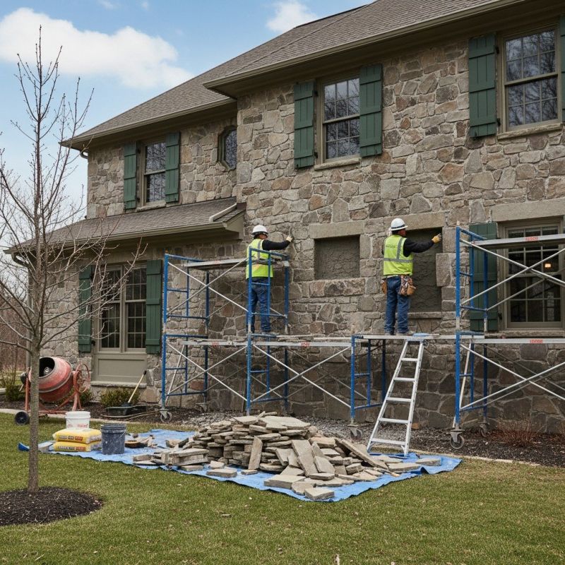 Our team working on Siding Service projects in Johnston County, NC