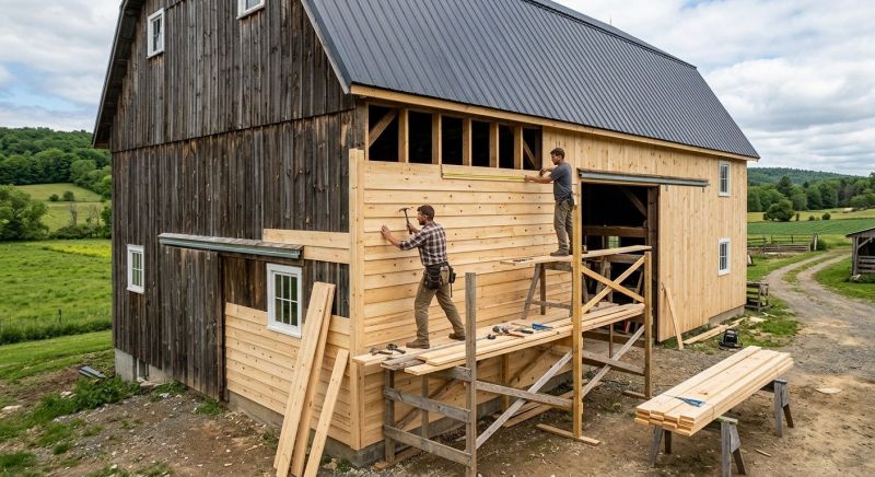 Barn Siding Installation in Cary, NC