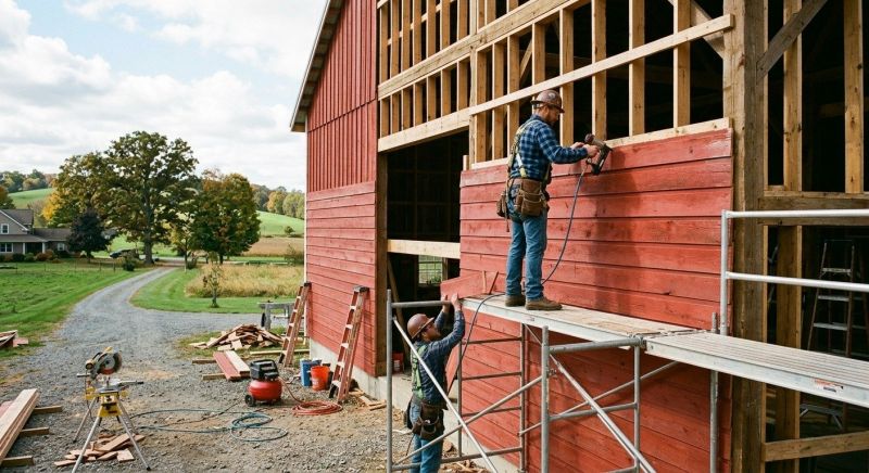 Barn Siding Installation in Holly Springs, NC