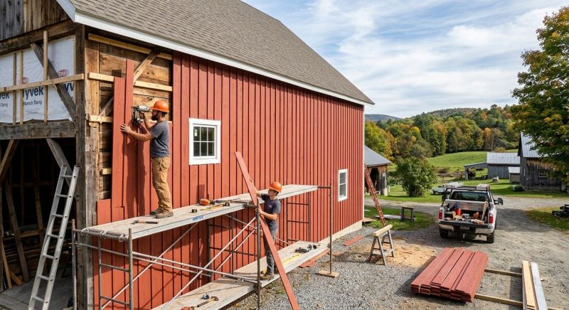 Barn Siding Installation in Johnston County, NC