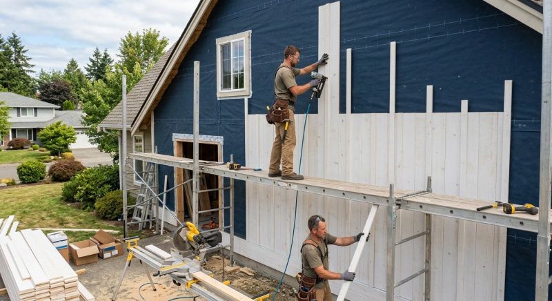 Batten Siding Installation in Johnston County, NC