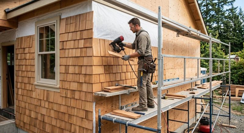 Cedar Siding Installation in Holly Springs, NC