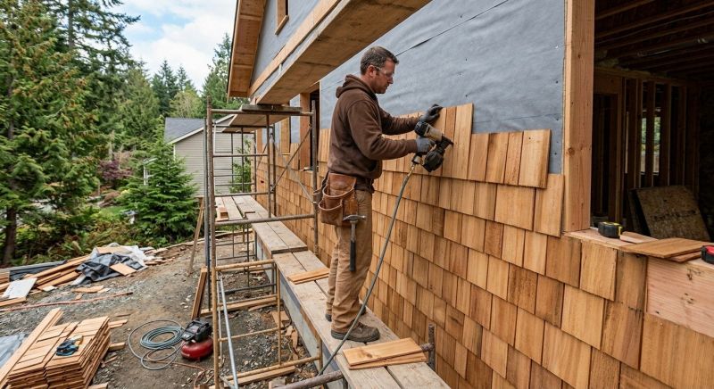 Cedar Siding Installation in Middlesex, NC