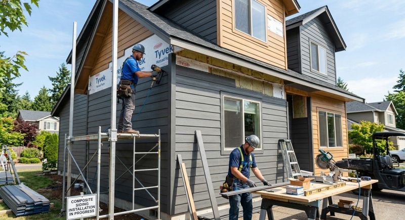 Composite Siding Installation in Angier, NC