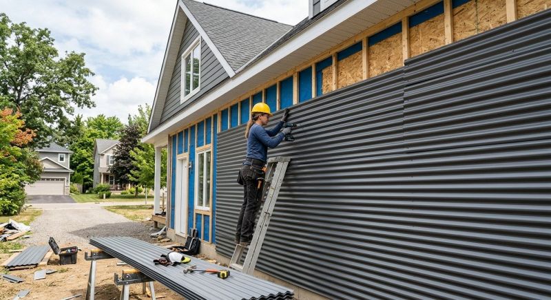 Corrugated Siding Installation in Johnston County, NC