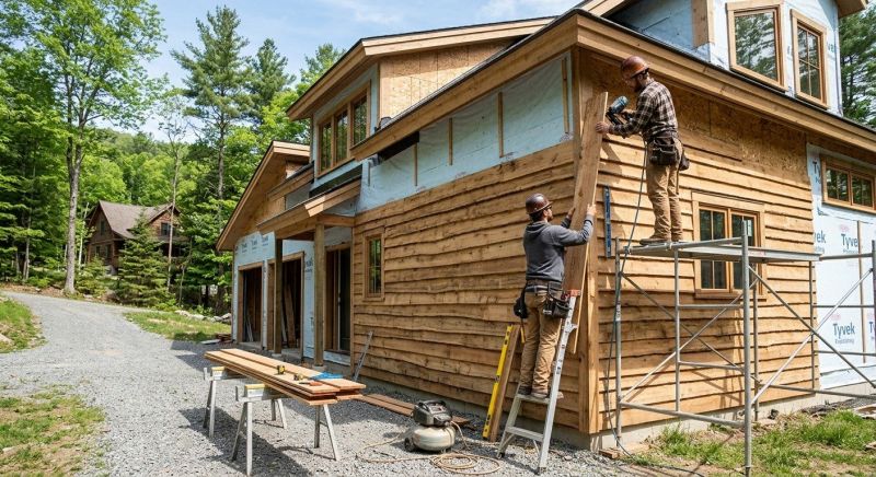 Faux Wood Siding Installation in Kenly, NC