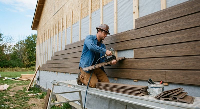 Faux Wood Siding Installation in Knightdale, NC