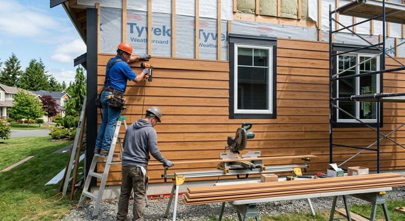 Faux Wood Siding Installation in Selma, NC