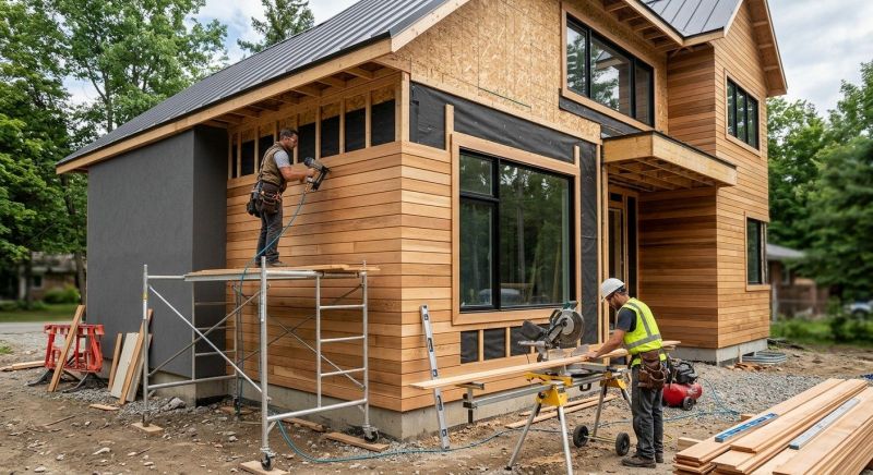 Faux Wood Siding Installation in Zebulon, NC