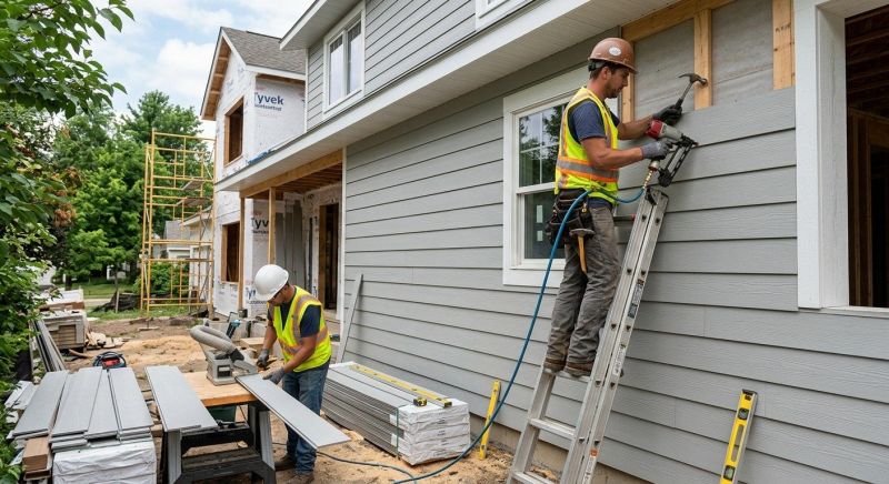 Fiber Siding Installation in Apex, NC