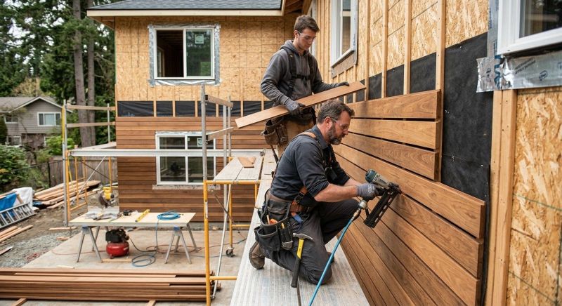Hardwood Siding Installation in Fuquay Varina, NC