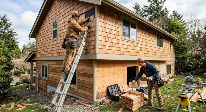 Hardwood Siding Installation in Johnston County, NC