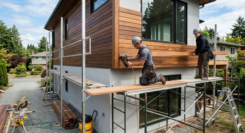 Hardwood Siding Installation in Johnston County, NC