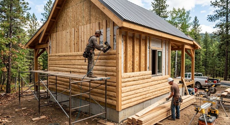 Log Siding Installation in Benson, NC