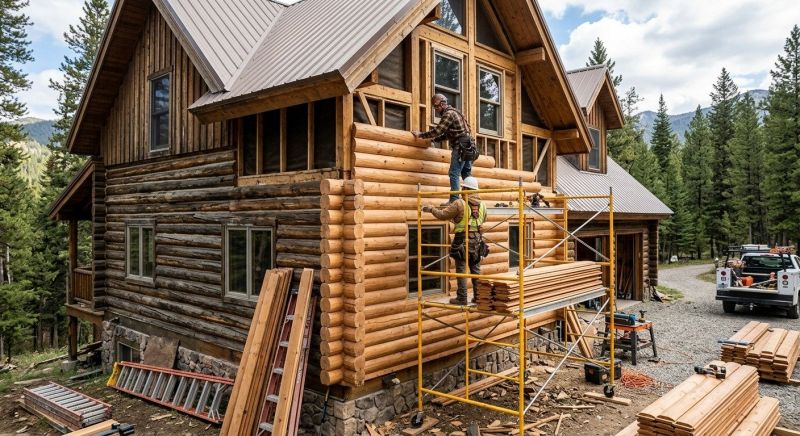 Log Siding Installation in Holly Springs, NC