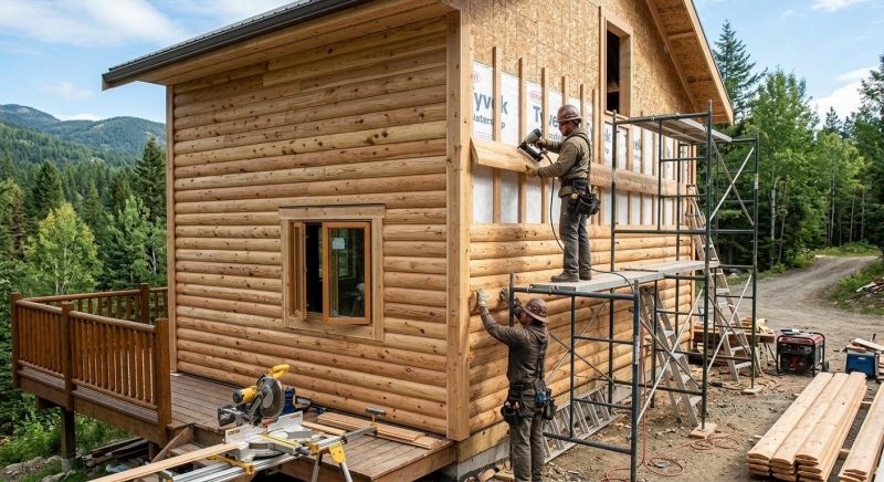 Log Siding Installation in Raleigh, NC