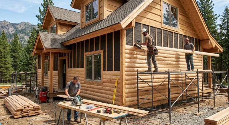 Log Siding Replacement in Johnston County, NC
