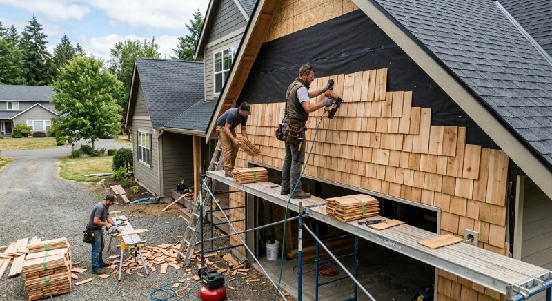 Shake Siding Installation in Wake County, NC