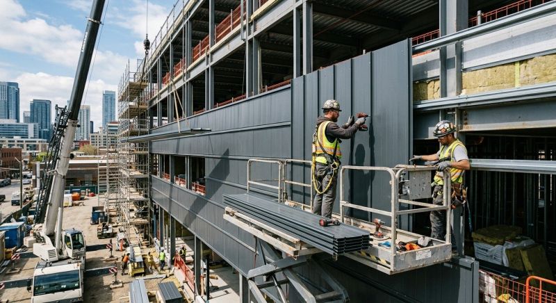 Steel Cladding Installation in Johnston County, NC