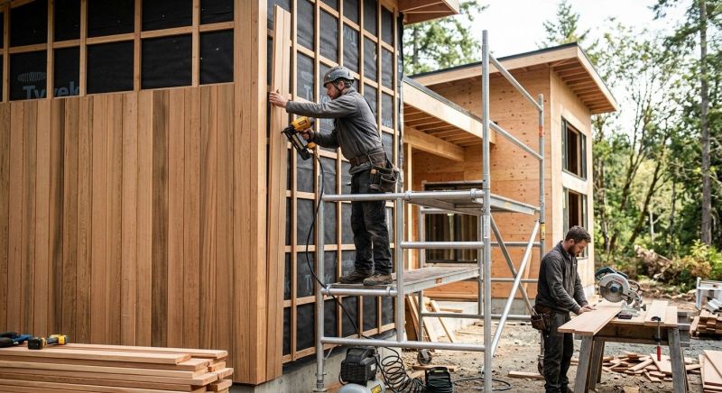 Wood Cladding Installation in Benson, NC