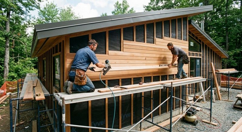 Wood Cladding Installation in Wake County, NC