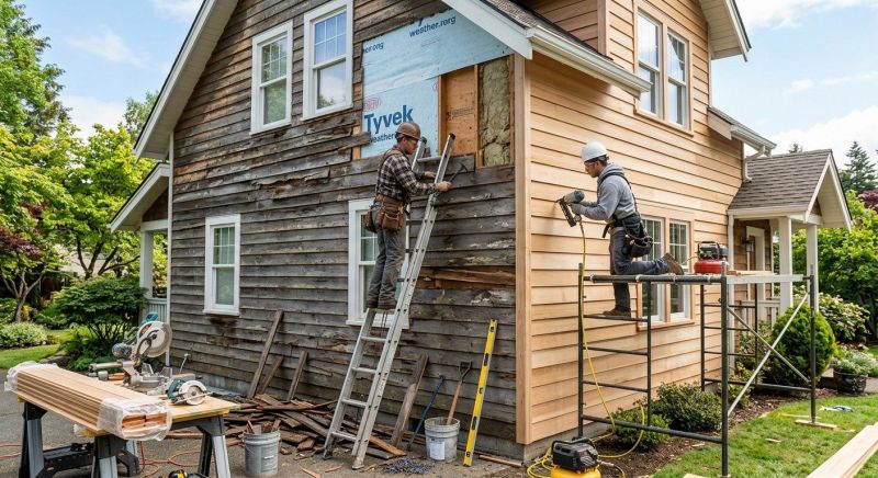 Wood Siding Installation in Angier, NC